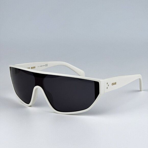 NEW Celine CL40195I 25A Ivory Smoke Shield Mask Unisex Sunglasses CL 40195I - Picture 7 of 13